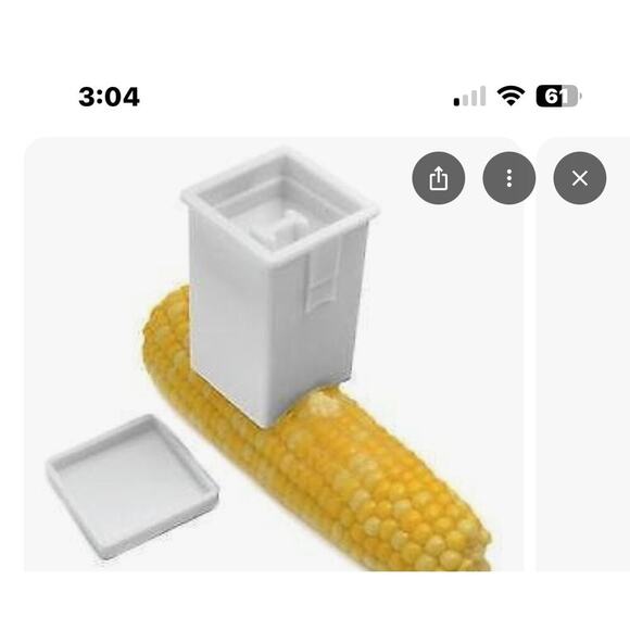 Pampered Chef Corn Butterer, white, product number 2460 - Picture 1 of 4